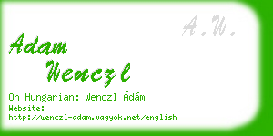 adam wenczl business card
